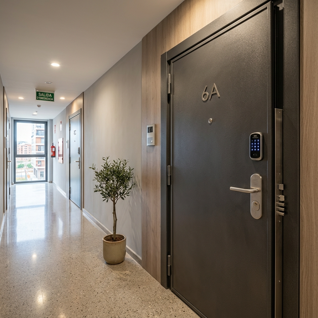 Puertas blindadas en la Sagrera Barcelona